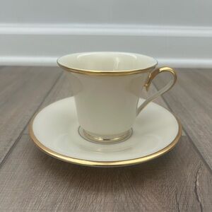 Lenox China Eternal Collection Teacup and Saucer